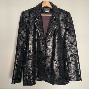 Vintage 90s LoriZoni Crocodile Blazer